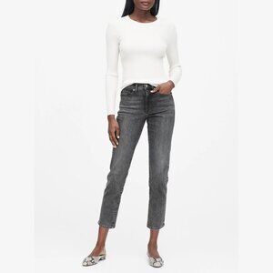 Banana Republic Super High-Rise Straight-Fit Ankle Jeans 33 / 16 Long NWT